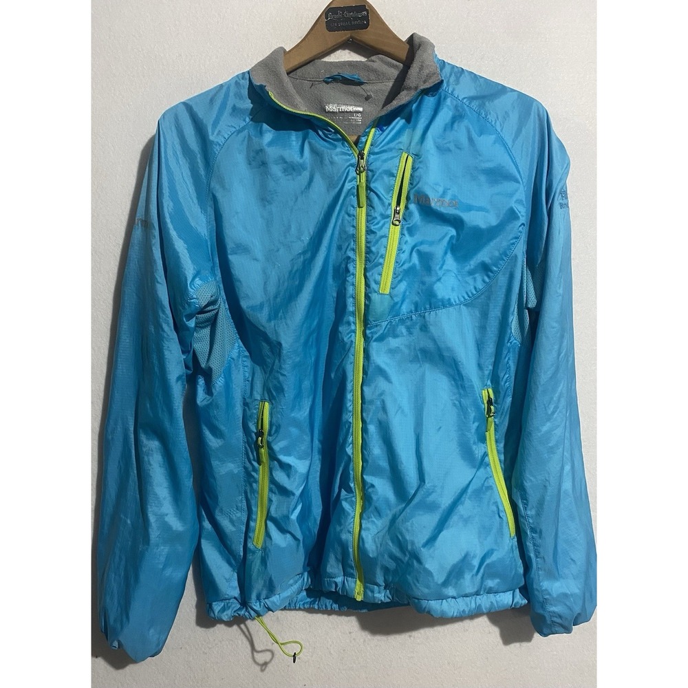 Marmot Teal Windbreaker Athletic Full Zip Softshell Jacket Womens Size Large